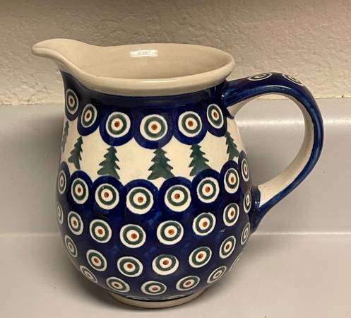 PITCHER, polish pottery 1