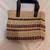 Tommy Hilfiger whicker purse beachbag 3 thumbnail