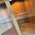 Oak corner hutch top. Jack Greco furniture. Leaded glass door inserts. 6 thumbnail