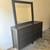 Queen bed frame & matching dresser & mirror 1 thumbnail