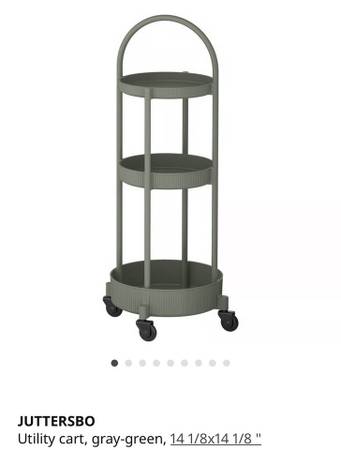 Ikea Three-Tier Mini Cart Shelf JUTTERSBO 1