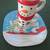 Bundle 2 Porcelain Snowman Mugs and 2 Acrylic Plates 8 thumbnail