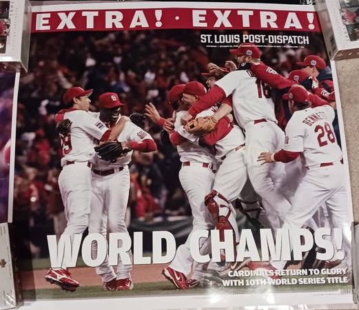 2006 St. Louis Cardinals World Series Champs Post Dispatch Poster COOL 1