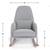 Like new High end handmade Monte Walnut & steel JACKSON ROCKER chair 8 thumbnail
