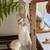 Vintage Porceval Spain 13” Tall Figurine Woman with flowers and a basket 11 thumbnail