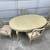 Painted Wooden Dining Table with 8 Chairs 9 thumbnail