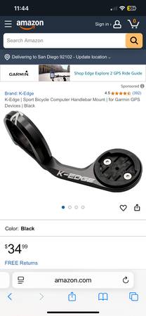 K-Edge Garmin Sport Mount 1