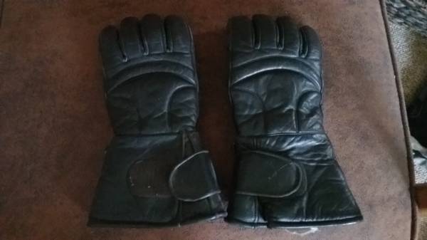 Motorcycle Gloves Cold Weather Leather Large 1
