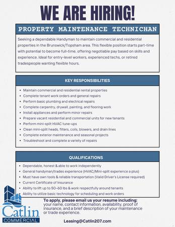 Property Management Maintenance Technician 1