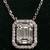 💎.61 CtTW DIAMOND 18k WHITE GOLD 16.5" NECKLACE w/ Certificate 💎 1 thumbnail