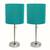Pair of Limelights Stick Lamps with Charging Outlet 1 thumbnail