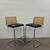 Vintage Mid Century Modern Cane Cesca Cantilever Blue Counter Stools Barstools 1 thumbnail