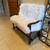 Antique bench refurbished by local artist with white faux fur 1 thumbnail