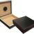 Black 20 Cigars Capacity Chateau Desktop Humidor with Round Humidifier 1 thumbnail