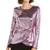 NEW Women’s Pink Sequin Long Sleeve Top, size small 1 thumbnail