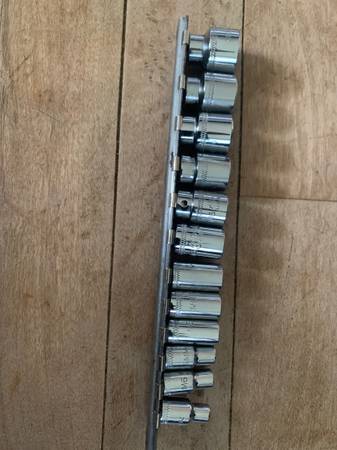Mac metric 1/4 shallow 6 point chrome socket set 1