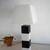 Vintage modernist black and white table lamp 7 thumbnail
