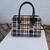 purse faux leather black-red-tan stripes 1 thumbnail