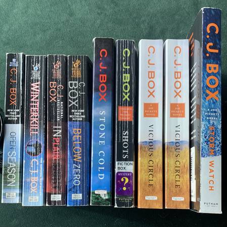 9 C.J. Box Books, All Paperbacks, 2 are Vicious Circle 1