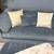 Nice Gray Corduroy Sectional Couch With Floating Ottoman - Delivery Available 5 thumbnail