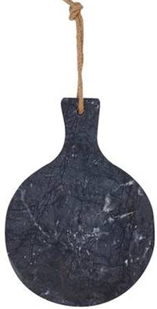 Threshold Putney charcuterie round marble cutting board with handle 1