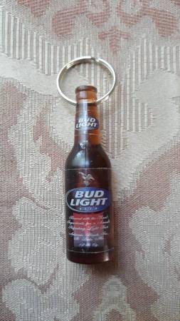 Bud Light Bottle Opener Keychain 1