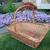 Large Vintage Wicker Slatted Basket, Rustic Farmhouse Storage 23"L x 1 2 thumbnail