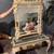 Italian oak baroque style fancy console table with matching  mirror 1 thumbnail