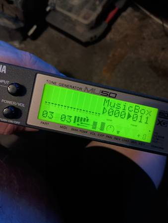 Yamaha Tone Generator MU50 Sound Module  New Battery