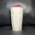 2013 Starbucks Coffee Mug Geometric Faceted White Ceramic Tumbler with Red Lid 11 thumbnail