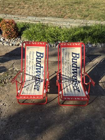 FS: Vintage Budweiser beach chairs 1