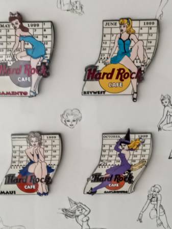 HARD ROCK CAFE PIN UP GIRLS CALENDAR LIMITED EDITION - $40 (brentwood / oakley)63471476110721123