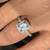 Natural Diamonds and and Natural Aquamarine in White Gold Ring 3 thumbnail
