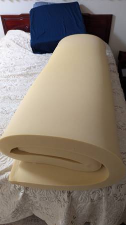 2.5 inch CLEAN high density memory foam topper 1