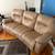 Reclining Leather Couch and Chair 1 thumbnail
