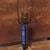 Antique Stained glass lamp w/crystal clear base 8 thumbnail