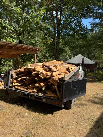 Doug Fir firewood delivered, 7x14 dump trailer 1