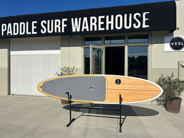VESL Bamboo Paddle Board | Eco Series Ultra-Lite SUP – Earth - 25 lbs 1
