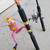 Two Fishing rods & reels - spin cast  NICE! 1 thumbnail