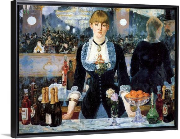 Edouard Manet print-Bar at the Folies 1