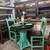 Rustic wood Bistro Table 2 wood stools 4 thumbnail