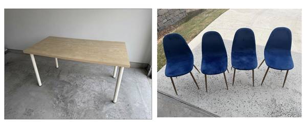 Kitchen table and 4 chairs 1
