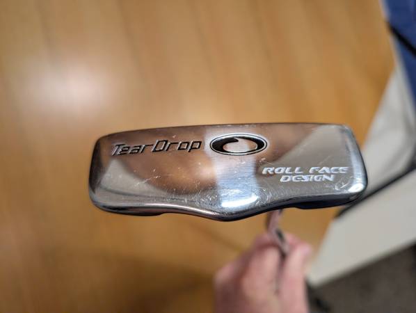 TearDrop Roll Face Design RFD Mid Mallet Putter Steel Shaft RH 35" EUC 1