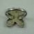 Vintage ZUNI  Coral Turquoise Butterfly Sterling Silver ring sz 6.5 5 thumbnail