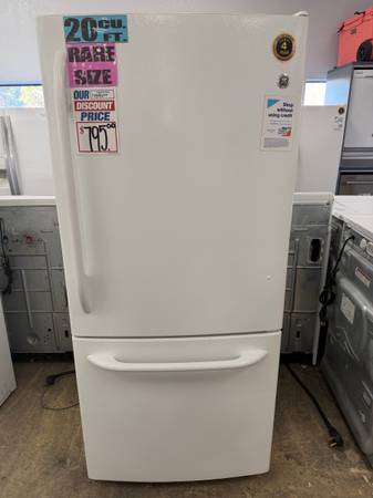 GE 20 ft.³ 2 DOOR BOTTOM FREEZER-30” WIDE🚚FREE SAME DAY DELIVERY🚚 1