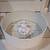 Crate & Barrel White Drum Linen Shade Flush Mount Light 18" 2 thumbnail
