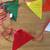 2 New Triangle Pennant Flags 50 ft Strings 4 Open House Event Party 4 thumbnail
