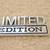 Limited Edition Emblem Chrome and Black 3 1/8" X 1 1/4" Metal Alloy 1 thumbnail