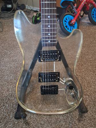 Epoxy resin mustang style guitar 1