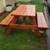 Rustic classic style picnic tables 2 thumbnail
